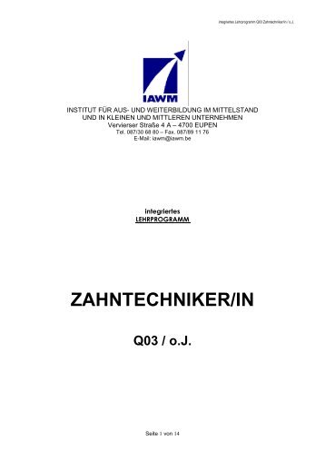 Q03 Zahntechniker - IAWM