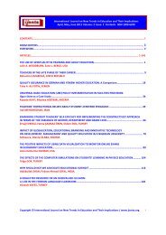 International Journal on New Trends in Education and Their ...