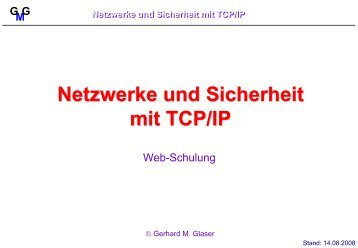 Netzwerke und Sicherheit mit TCP/IP
