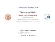 Theoretische Informatik I