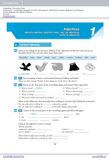 Excerpt - Help for English