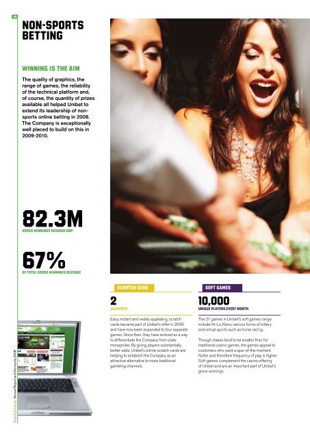 Annual Report and Accounts 2008 (pdf-file) - Unibet