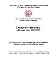 Academic Brochure - Deen Dayal Upadhyay Gorakhpur University