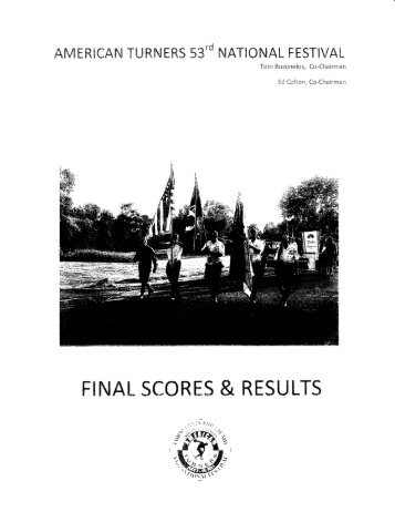 2011 Final Scores and Results - American Turners