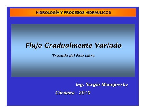 hidrologÃ­a y procesos hidrÃ¡ulicos