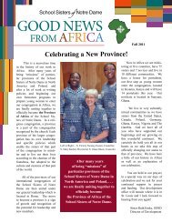 Good News - School Sisters of Notre Dame