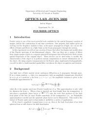 OPTICS LAB -ECEN 5606 - Loreti.it