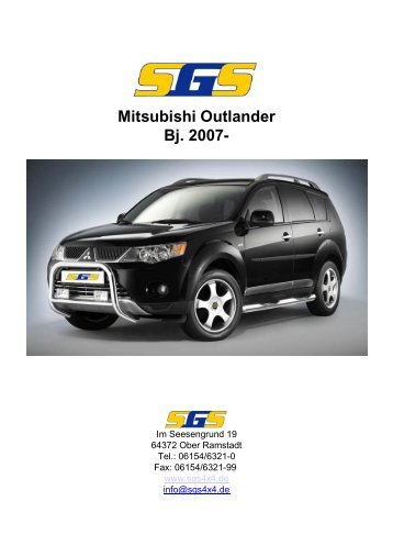 Mitsubishi Outlander Bj. 2007- - SGS