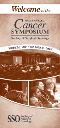 Onsite Program Guide - Society of Surgical Oncology