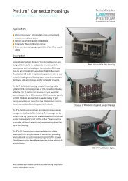 Pretium™ Connector Housings - info@c3comunicaciones.es