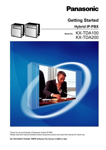 KX-TDA200 Getting Started - Panasonic