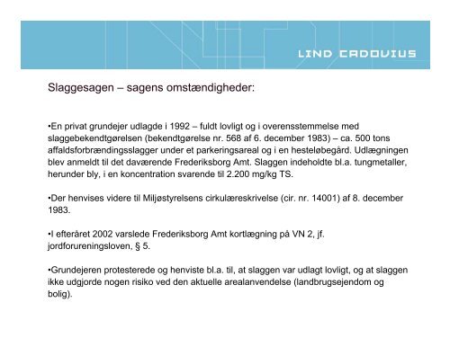 âSlaggesagenâ â UfR 2011.465 H - ATV - Jord og Grundvand