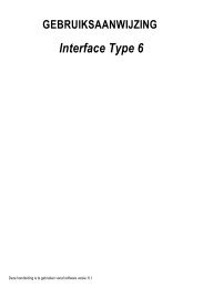 Gebruiksaanw. + handl. Interface Type 6 - V6.1