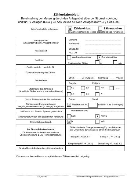 BHKW-Anmeldung beim EVU  - Giese Energie