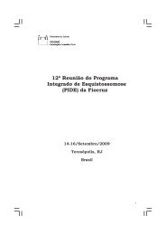 12Âª ReuniÃ£o do Programa Integrado de ... - PIDE/FIOCRUZ