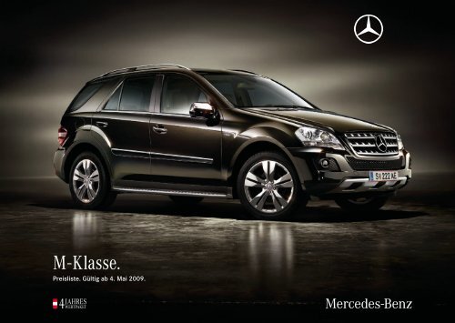 Preisliste M Klasse Daimler Preisliste M Klasse Daimler