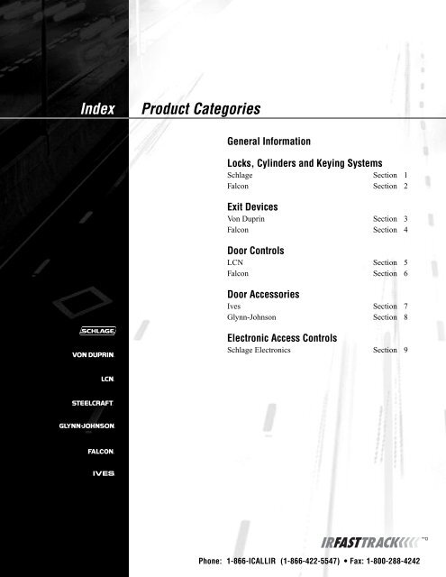 IR Fasttrack April 2010 Pricebook.pdf - Access Hardware Supply