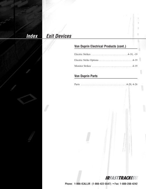 IR Fasttrack April 2010 Pricebook.pdf - Access Hardware Supply