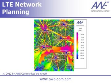 LTE Network Planning Results - AWE-Communications