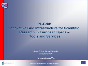 Slajd 1 - Projekt PL-Grid