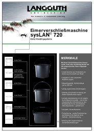 720 Eimerverschließmaschine - Langguth