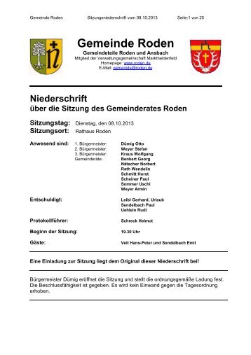 08.10.2013 - Gemeinde Roden