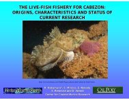the live-fish fishery for cabezon: origins, characteristics and status of ...
