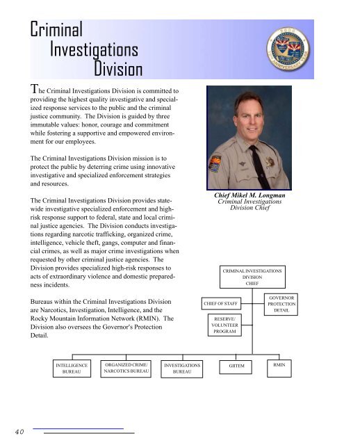 2006 DPS Annual Report - Arizona Department of Public Safety