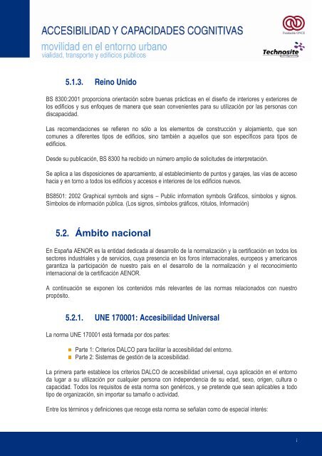 Legislación, Normativa y Estándares - Accesibilidad y capacidades ...