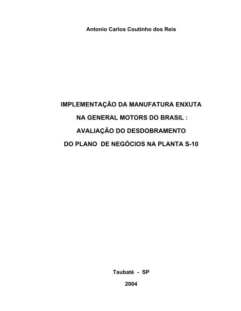 implementação da manufatura enxuta na general ... - Ppga.com.br