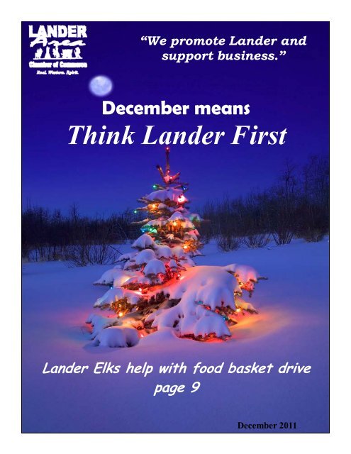 Think Lander First - Lander Chamber of Commerce