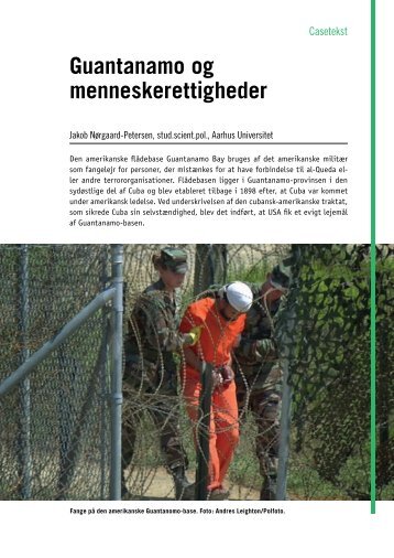 Guantanamo og menneskerettigheder - SamfNU