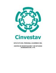 Estatuto del Personal AcadÃ©mico del Cinvestav - AdministraciÃ³n del ...