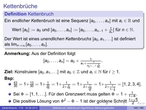 Algorithmus von Tonelli und Shanks - CITS