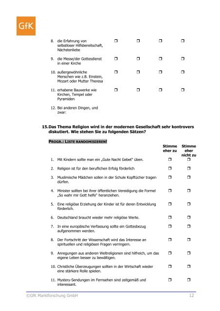 GfK OMNIBUSSYSTEM Summary - Die Zeit