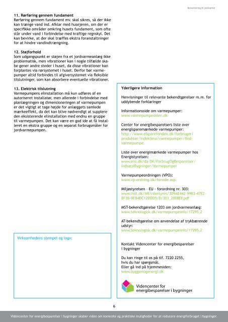 Konvertering til jordvarme - Videncenter for energibesparelser i ...