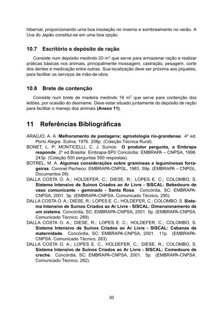 sistema intensivo de suÃ­nos criados ao ar livre â siscal - Embrapa ...