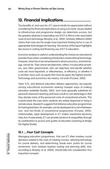 Technological Infrastructure and Use of ICT in Education in ... - ADEA