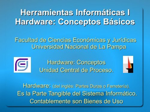 05 Hardware Unidad Central de Proceso.pdf - Facultad de Ciencias ...