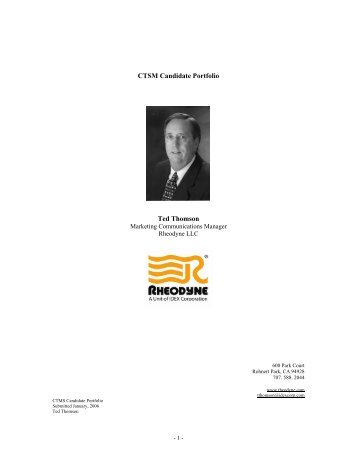 CTSM Program - Exhibitor Magazine