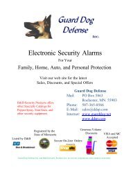 Electronic Security Alarms - D&D Security Products