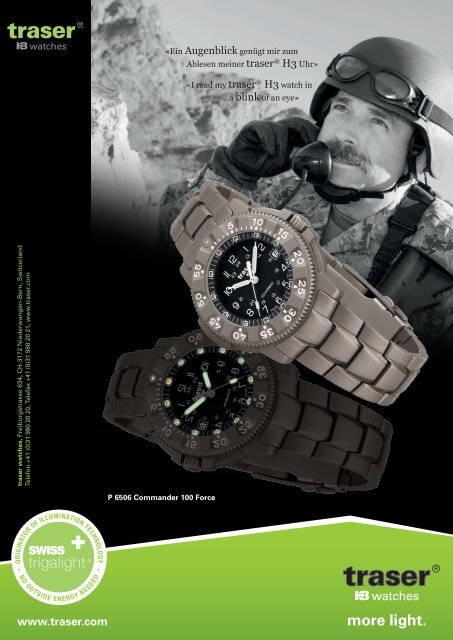 more light. - Traser H3 Watches