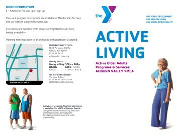 AOA Program Brochure - YMCA of Greater Seattle