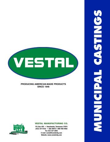 Catalog - Municipal 2005 - Vestal Manufacturing