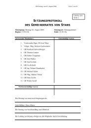 Gemeinderatssitzung am 02.08.2004 - .PDF - Stans