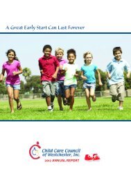 A Great Early Start Can Last Forever - Child Care Council of ...