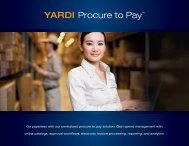 YARDI Procure to Pay™ - Yardi Systems