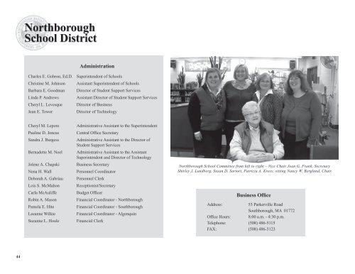 2011 Annual Report - Town of Northborough