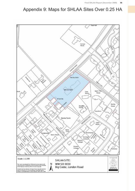 Final SHLAA Report (December 2009) - The Royal Borough of ...