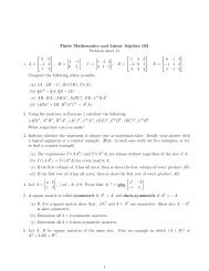 Finite Mathematics and Linear Algebra 102 Problem sheet 11 ... - DCU